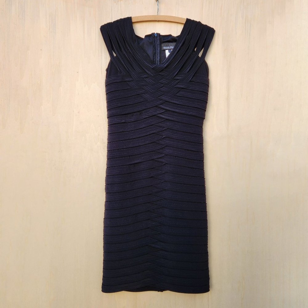 Frank Lyman Design Black Off Shoulder Cocktail Dress - Size 6